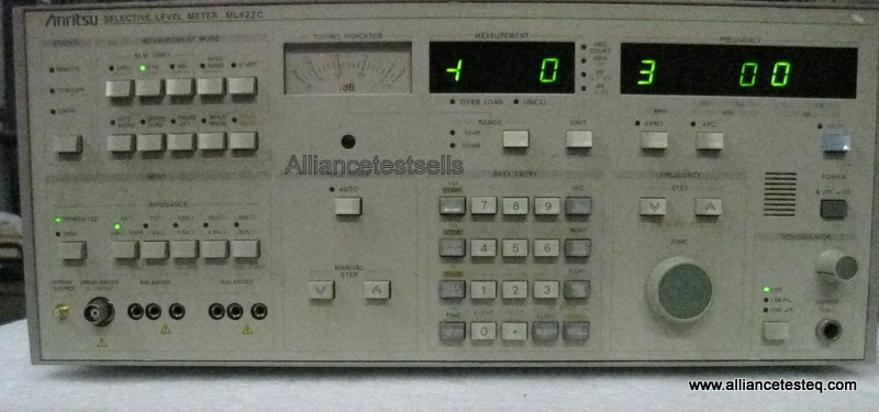 Anritsu ML422C - Voltmeter, Level Meter, power meter | Alliance Test  Equipment